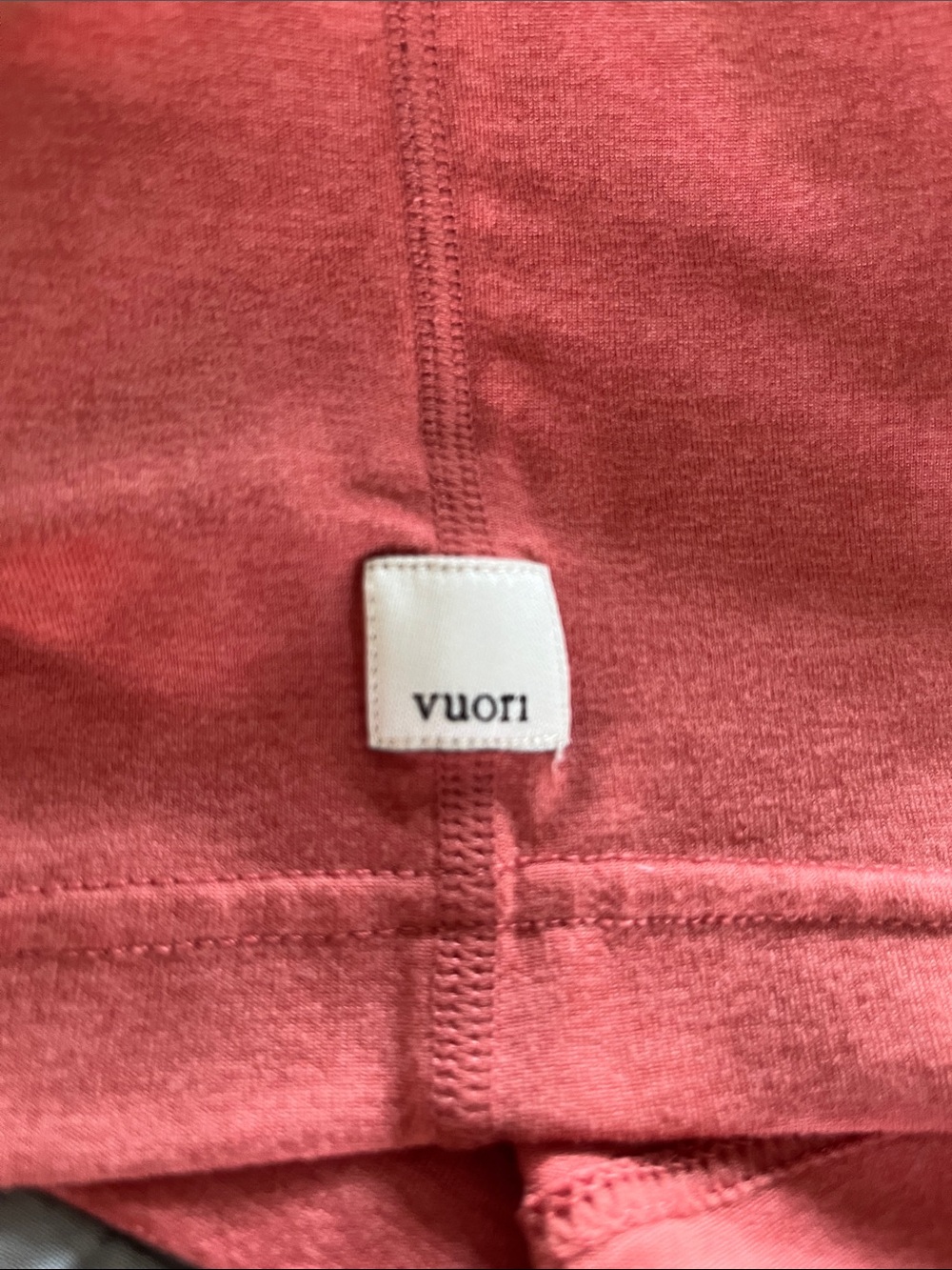 Vuori Halo Performance Marsala red soft activewear lounge shorts - Picture 6 of 6